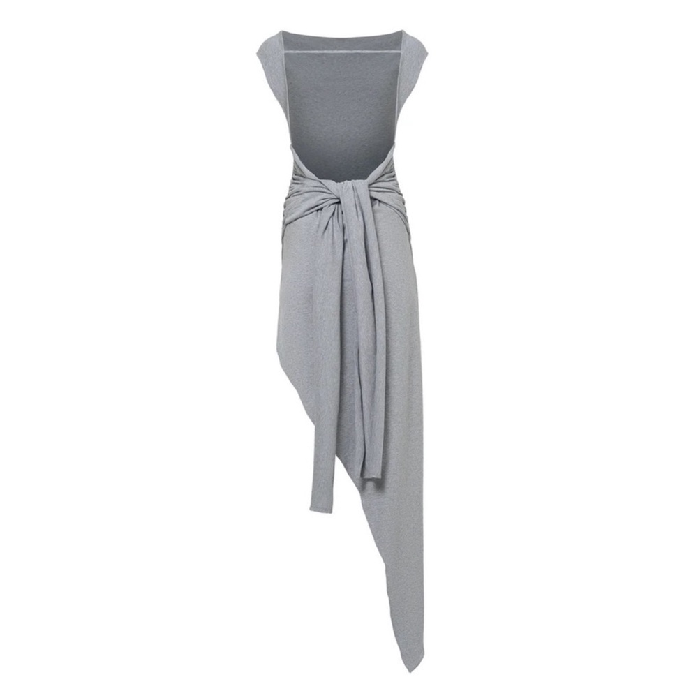Brandon Blackwood Gray Off-Shoulder Dress - Picture 2 of 5